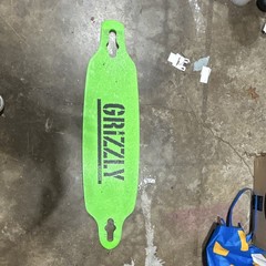 Terrifier themed Grizzly Grizzly Green Longboard Skateboard Deck handmade