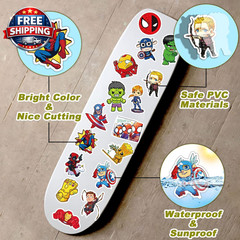 200PCS Cool Character Stickers for Water Bottles Skateboard Luggage Laptop Bumpe