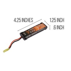 Lancer Tactical Airsoft 8.4v 1200mAh Brick Type NiMH Rechargeable Battery MT