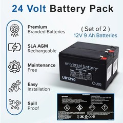 24 Volt Battery Pack for the Pulse ATV Quad Ride-On (9 AH With Harness)
