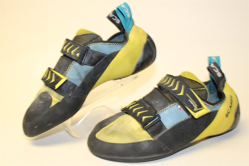 Scarpa Vapor V Italy Made Mens Size 11 45 Microsuede Strap Rock Climbing Shoes