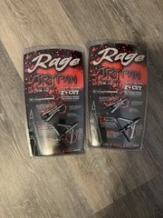 Rage Trypan NC 2-Blade Broadheads 100 Grain 2+ Cut 2-Pack Compound Bow