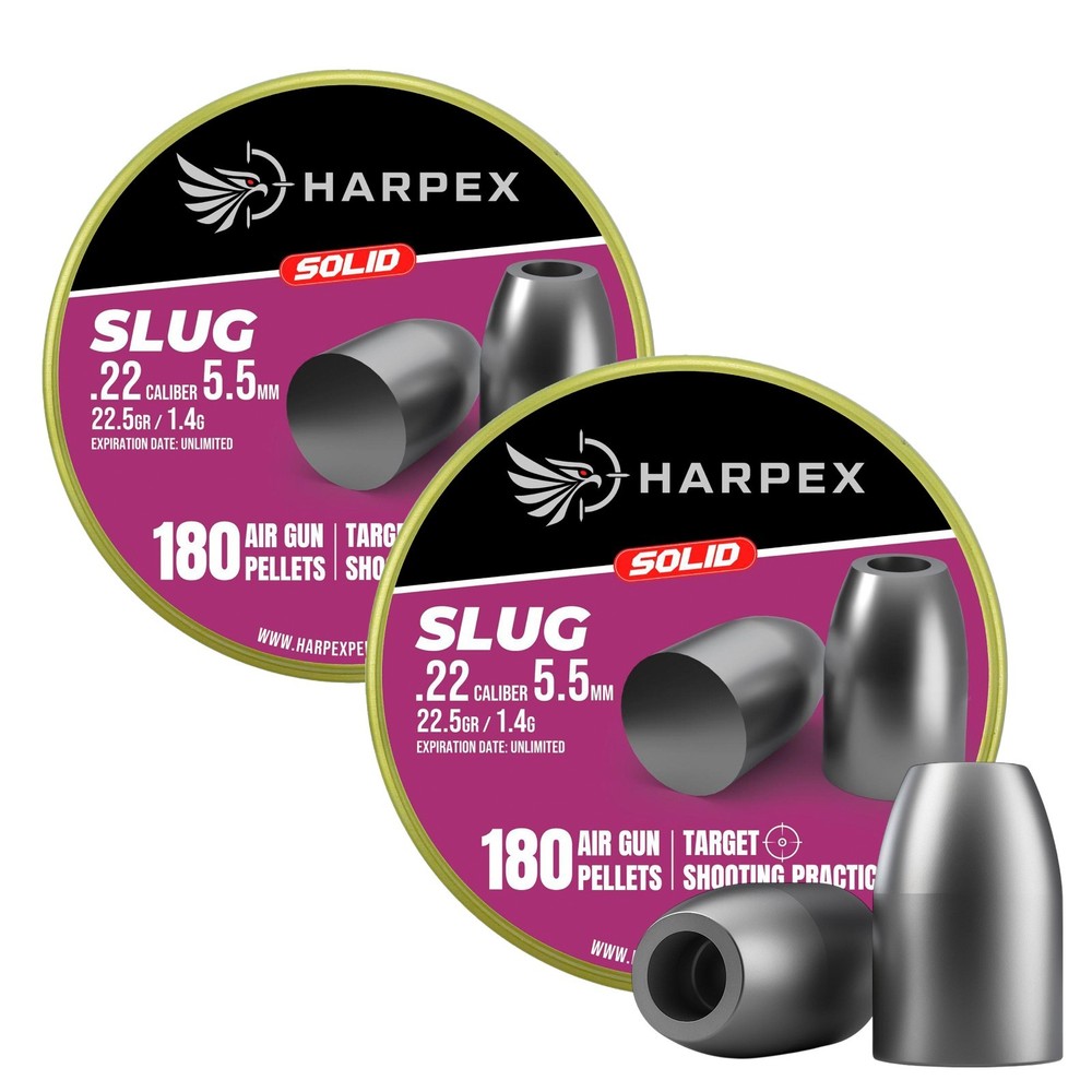 Harpex Slug Solid .22 Cal Airgun 22.5 grain – Precision Design – High Impact