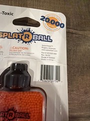 New Sealed SplatRball 20,000 Rounds 7.5mm Orange Ammo Certified Splat-R-Ball