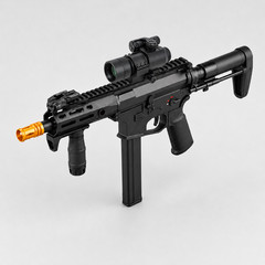 WE 6mmGBB Airsoft SMG, Adjustable Hop-Up, Semi/Full Auto Modes, 320-350 FPS