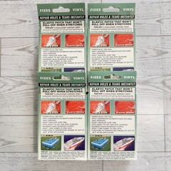 4 pk Tear-Aid Vinyl Repair Kit Type B Clear Patch for Vinyl and Vinyl-Coated