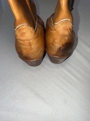 Vintage Dingo Men’s Tan Brown Leather Cowboy Western Boots