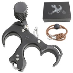 Adjustable 3 Finger Thumb Release Aids Archery Recurve Compound Bow Shot Target