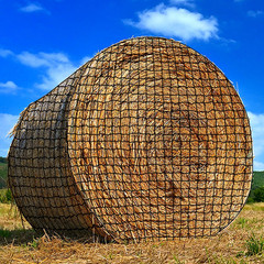 Large round Bale Hay Net, Knotless Hay Nets for Horses Slow Feed, Heavy Duty …