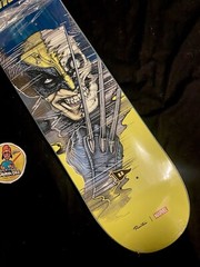 RARE SIGNED Primitive Tiago Marvel Wolverine Skateboard Deck Paul Jackson Art