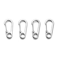 10 Pcs Mini Heavy Carabiner Snap Hook Clip Aluminum Outdoor Camping Key Chain US