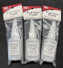 3 Pack Bohning Fletch Fuse Instant Glue Archery Adhesive 0.5 oz Bottles