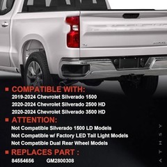 Halogen Tail Light Compatible With 2019-2024 Left Driver Side Halogen Type