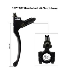 1PZ HB2-X02 7/8» Handlebar Left Clutch Lever Cable Adjuster Black
