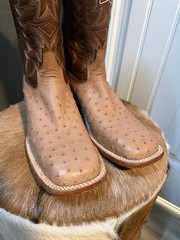 Tony Lama full quill ostrich boots 10D