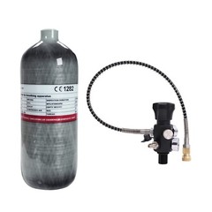 TUXING 300Bar Pcp Air Tank Carbon Fiber HPA Tank 2L with Filling Station M18*1.5