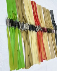 10 Flat Rubber Bands Slingshot Hunting Catapult Replacement Elastic Tapered Band