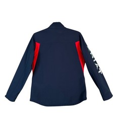 Ariat Jacket Team EQ Softshell USEF Pony Finals Navy Red L Equestrian Zip