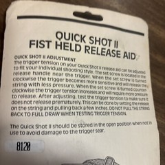 The Game Tracker Bowhunter 80# Release Aid NEW Vintage Adjustable Wrist Strap