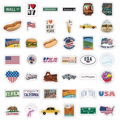 USA Stickers for Water Bottle and Laptop – USA Party Supplies & Decorations, …