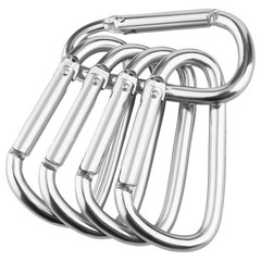 10 PCS Stainless Steel Carabiners Spring Snap Hooks Heavy Duty Keychain Clip NEW