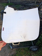 LeMieux Prosport Suede Dressage Pad White