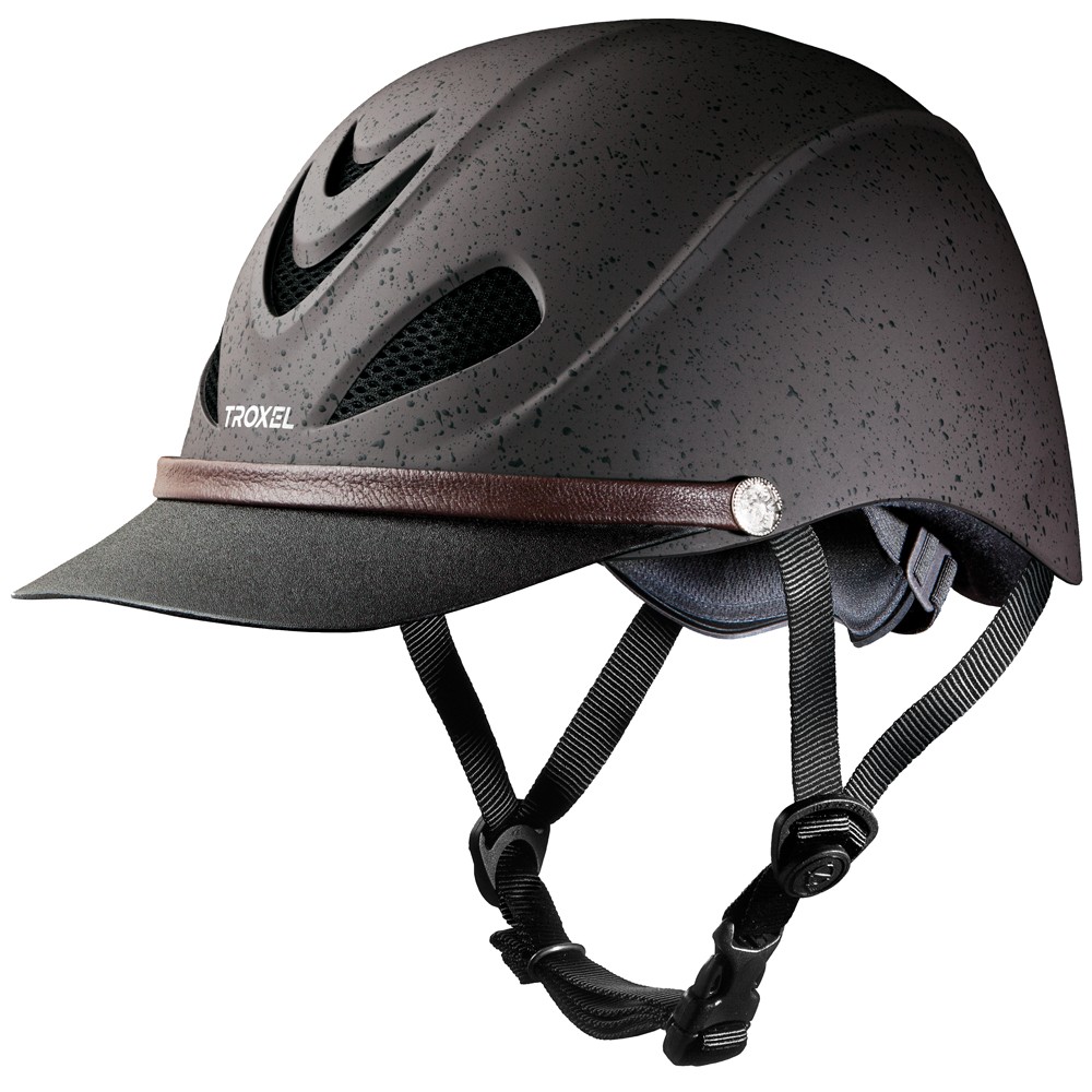 95TX Troxel Grizzly Brown Dakota Maximum Vented Western Riding Helmet