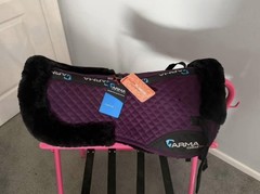 Arma Contour Pro, suede/fleece half pad 15-16.5. New, Tags Still On It.