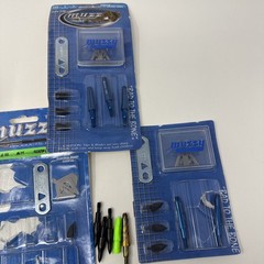 New Muzzy Broadheads x5 pack 100 grain Blades Trocar Tips Archery 209-3W Lot