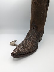WESTERN COWBOY BOOT TIPS Pair – Silver Engraved Flat Tips CLR OXIDIZED GUN METAL