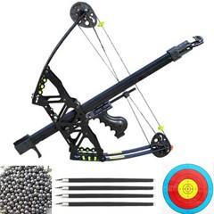 Used Compound Bow Set 40lbs Steel Ball mini Arrows Dual-use Archery Hunting Shot