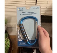 D-Shape extra large Aluminum Carabiner, 6 in x 4 in (15.2 cm)