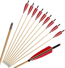 30″/32″ Turkey Feathers Carbon Arrows Spine500 for Compound Recurve Bow Hunting