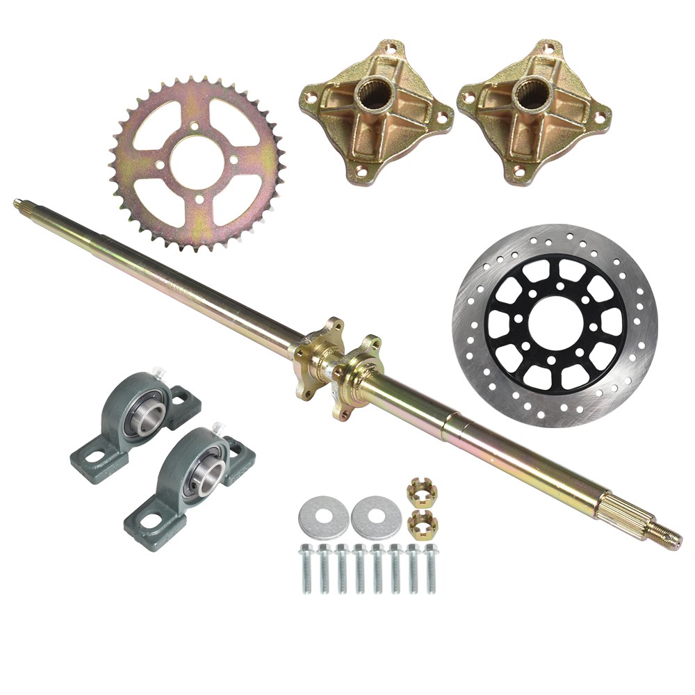 44in Rear Live Axle Wheel Hub Complete Kit For ATV Buggy Quad Go Kart Golf Cart