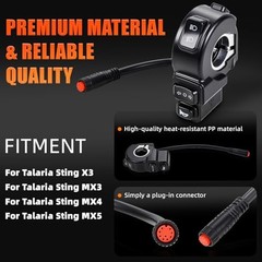 Headlight ON/Off Switch Electric Dirt Bike Switch Assembly for Talaria Sting