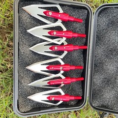 Archery 100 Grain Hunting Broadheads Arrowheads Arrow Heads Tips for Shooting