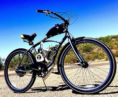 NEW 2-STROKE 100cc Upgrade COMPLETE MOTORIZED BIKE KIT AND CRUISER BICYCLE