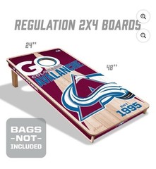 YouTheFan NHL Colorado Avalanche 2′ x 4′ Cornhole Board – No Bags – Brand New
