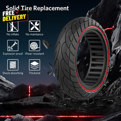 60/70-6.5 Scooter Tire 10X2.50 Solid Scooter Tire 10 Inch Electric Rubber Tub…