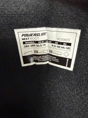 Powerslide NEXT Boot Men’s Inline Skates Black MYFIT Liner Size 10.5-11