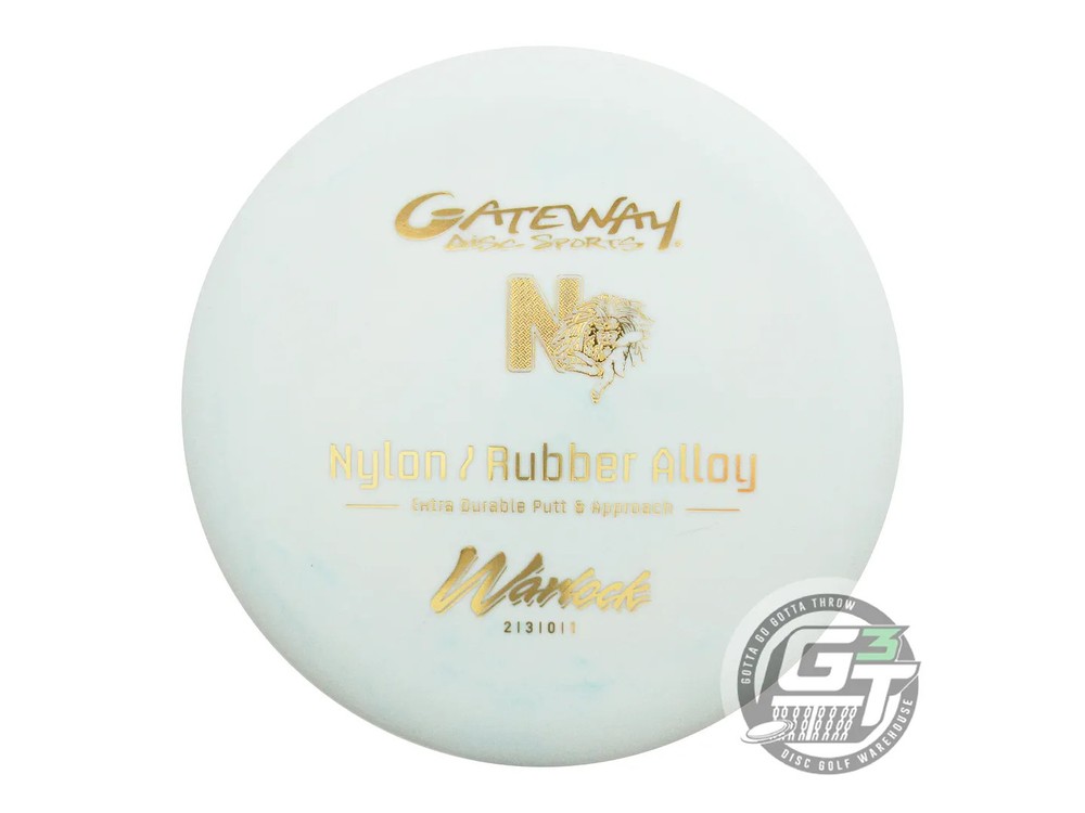 NEW Gateway Nylon Rubber Alloy Warlock 169g Teal Gold Foil Putter Golf Disc