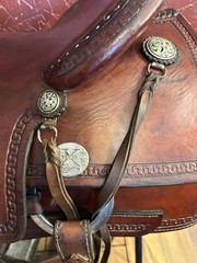 Reinsman Performance 16.5″ Cutting Saddle, Brown Leather, 4321-365DN