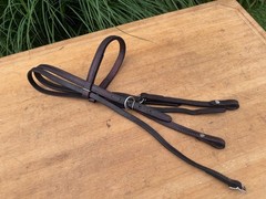 Leather Browband Western Horse Headstall ~ Medium/Dark Oil