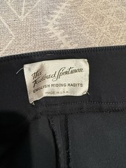 Tailored sportsman mid rise side zip 28