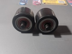Heelys FATS Replacement Wheels Small Black ABEC 5 Bearings Used Pair