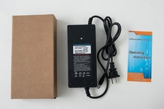 For 48V Electric Bicycle Lithium Battery DC5.5×2.1mm Plug 54.6V 2A Smart Charger