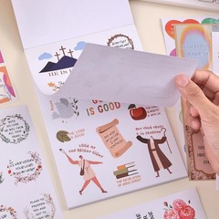 Pegatinas cristianas inspiradoras,pegatinas impermeables con versículos bíblicos