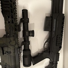 G-Spec Pump Action Airsoft Rifle w/ Scope and shot gun