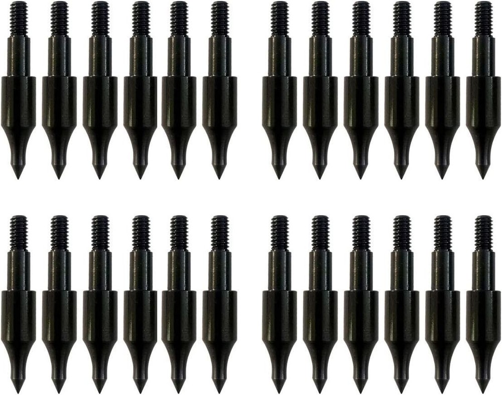 24 Pcs Steel 100 Grain Archery Arrow Field Points Field Tips Practice Target…