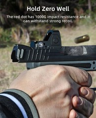 FullSized Red Dot, Motion Awake Optic for Pistols, 2MOA Dot, 12 Brightness Ad…